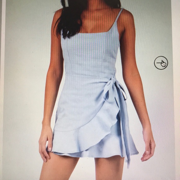 Princess Polly Dresses & Skirts - Cottage Hill Mini Dress Baby Blue
